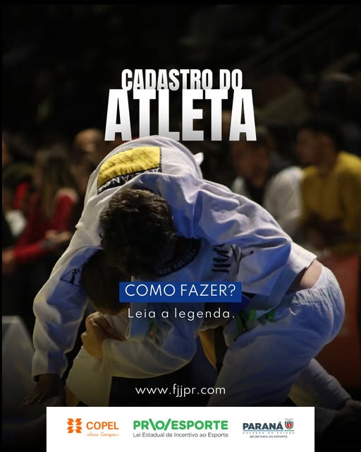 Quer competir nos eventos da FJJPR? Comece pelo cadastro de atleta