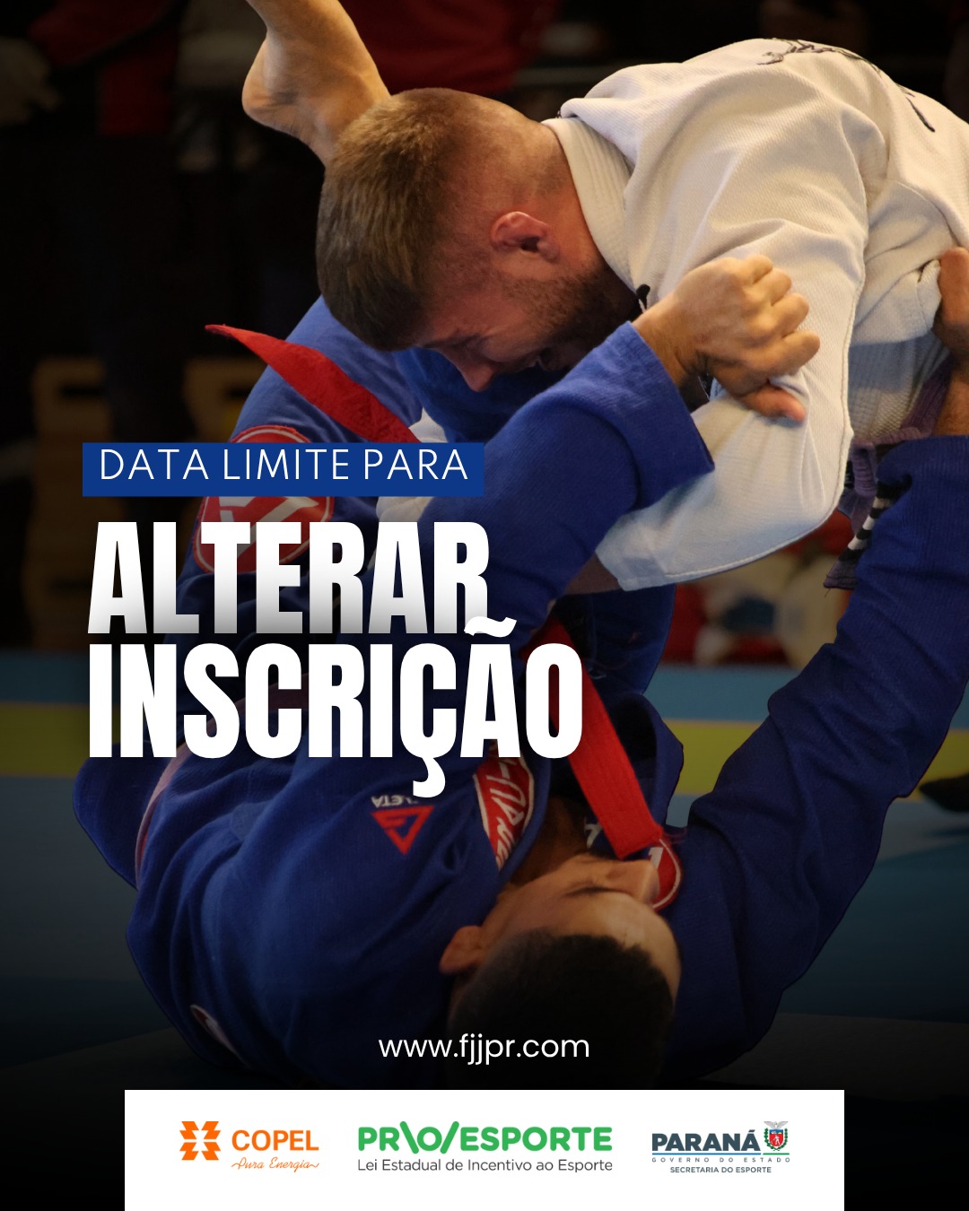 Qual é a data limite para alterar minha inscrição?